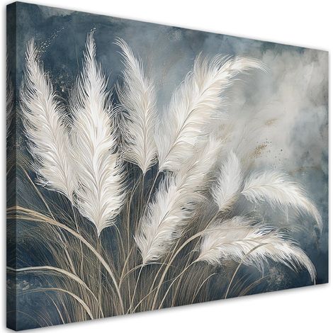 Quadro su tela, Erba della Pampa botanica - 90x60 (1/5)