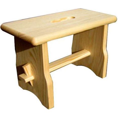 Sgabello Pino Basso Cm 30X16 H 20 Xtra (1/3)