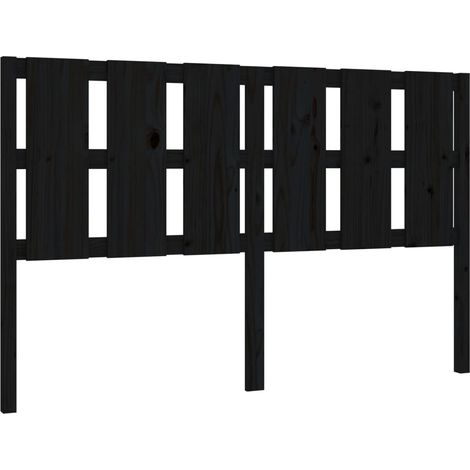 Maison Exclusive - Cabecero de cama madera maciza de pino negro 1