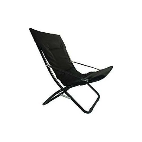 Sedia Sdraio Imbottita Blinky Canapone-Relax colore Nero
