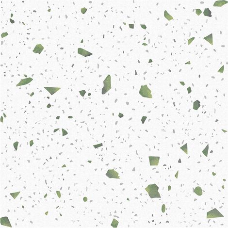 Adhésif PVC Sol Gris Terrazzo Autocollant - Imperméable Vinyle - Carrelage Cuisine et Salle de Bain - Marbre - Chambre (30x30cm Terrazzo Vert encre) (1/5)