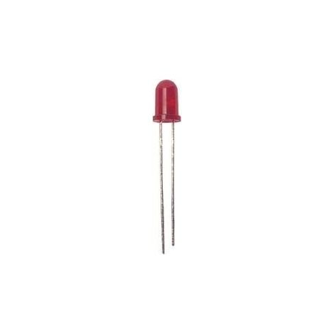 Diodos LED rojos difusos de 5 mm, 10 unidades