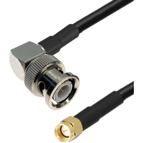 Antennenkabel BNC-Stecker RA / SMA-Stecker RG58 3 m