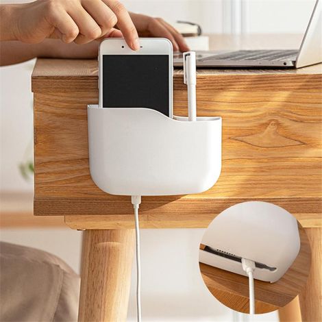 Support mural universel pour télécommandes, fixation adhésive sans perçage, lot de 1, adapté aux manettes, lecteurs multimédia et smartphones, installation facile (1/5)