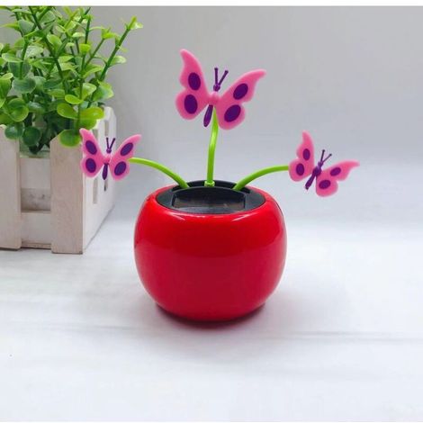 Fleur solaire dansante, décoration de voiture solaire pour poupée, fleur solaire pour voiture (1/4)