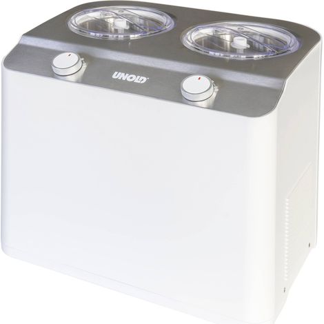 Unold Doppio machine à glace acier satiné blanc 2,4L (1/5)