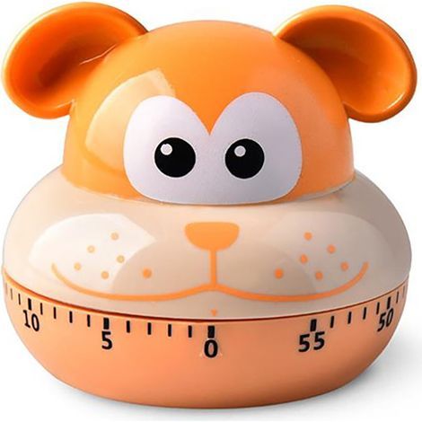 Präziser mechanischer Küchentimer in Tierform mit 60-Minuten-Anzeige, manuelle Stoppuhr für Schüler und Welpen (1/5)