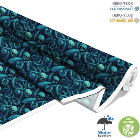 Outdoor Dekostoffe Oxford - Motiv der Schädel I DX4370 (1/5)