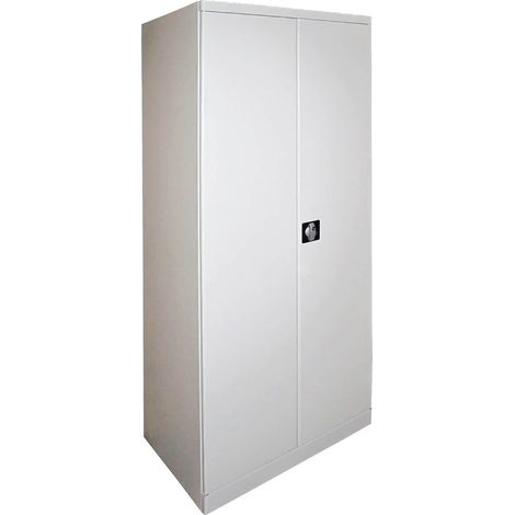 Werkzeugschrank Werkstattschrank 2-türig 78x58x192 cm 4 Fachböden RAL 7035 (1/3)