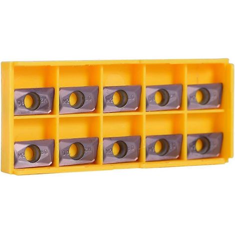 10 Stück CNC-Hartmetall-Wendeschneidplatten für Drehmaschinen mit Box