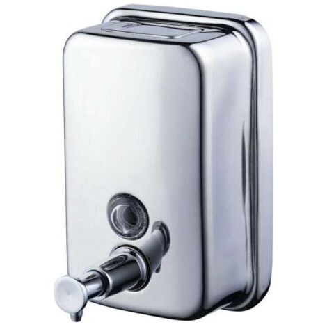 Dispensador de jabón mural de 500 ml (18 oz) para cocina y baño, acero inoxidable, cromo pulido, BA4028SS5