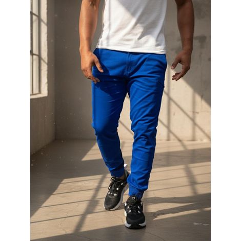 Pantalones deportivos azules para hombre MyStars Classic 30 (1/5)