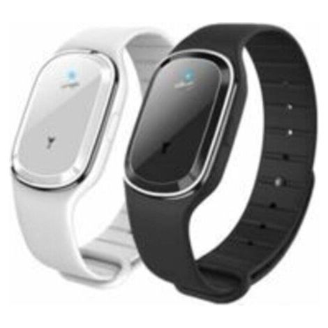 Set mit 2 Ultraschall-Mückenschutz-Armbanduhren, Mückenschutz-Armbänder für Kinder und Erwachsene, USB-aufladbar