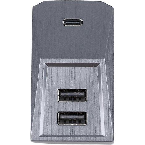 USB-Hub für Model 3 und Model Y (2021-2023), 4-in-1-Dockingstation für USB-Sticks und Handschuhfach, Zubehör inklusive. (1/4)