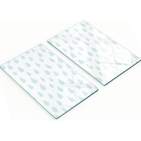 Planches décoratives en verre pour présenter des amuse-gueules Kropelka 2x30x52 cm (1/5)