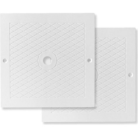 Lauwexe – 10-Zoll-Quadrat-Skimmerabdeckung – Hochwertiger Kunststoff – Einfache Installation – Für Pool- und Spa-Skimmer