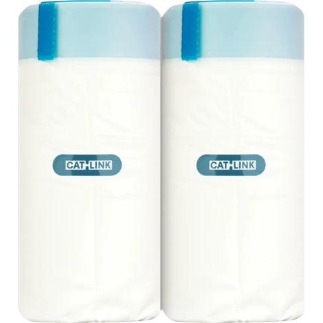 Sacos de lixo para caixa de areia CATLINK Open-X - Embalagem de 2 rolos (20 unidades/rolo)