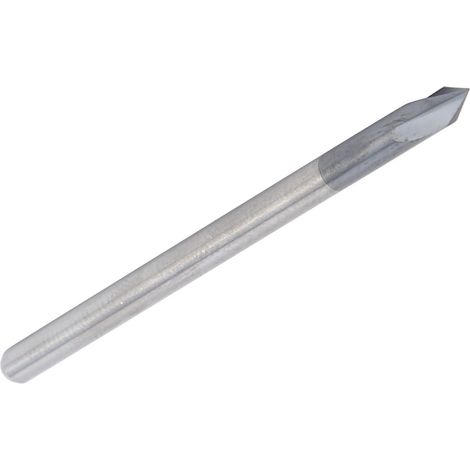 Fraise à chanfreiner 3 dents 60° en acier tungstène pour fraisage et polissage CNC, diamètre 3 x 60° x 50 mm (L) (1/5)