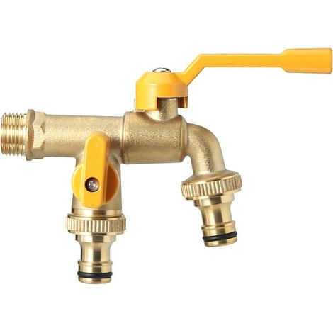 Robinet d'eau en Laiton de Qualité Supérieure 3/4'' Pouce (1/4)