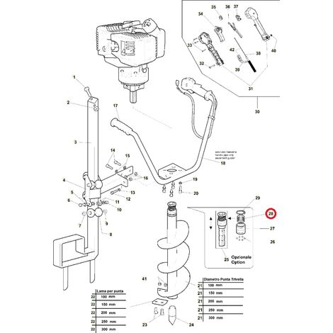 Molla attacco punta trivellaORIGINALE ACTIVE trivella t143 - tdu155 20816