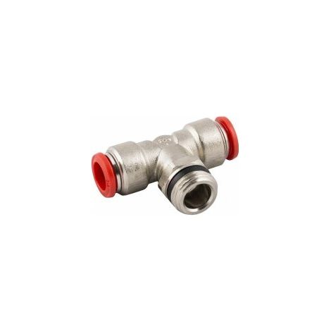RACCORDO A INNESTO RAPIDO A T CENTRALE CONICO GIREVOLE 1/8" D6