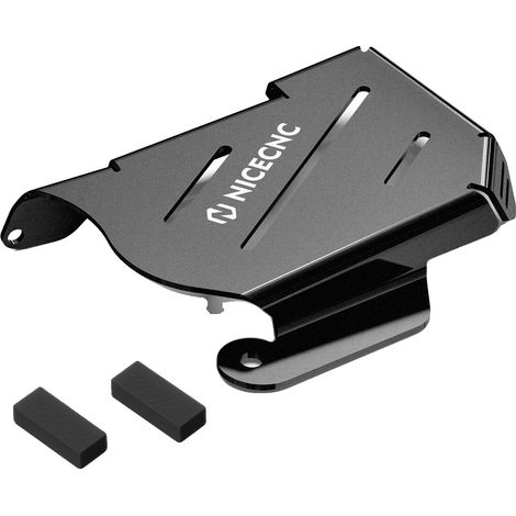Tapa del cuerpo de aceleración, aluminio resistente, protección completa, color negro. (1/2)
