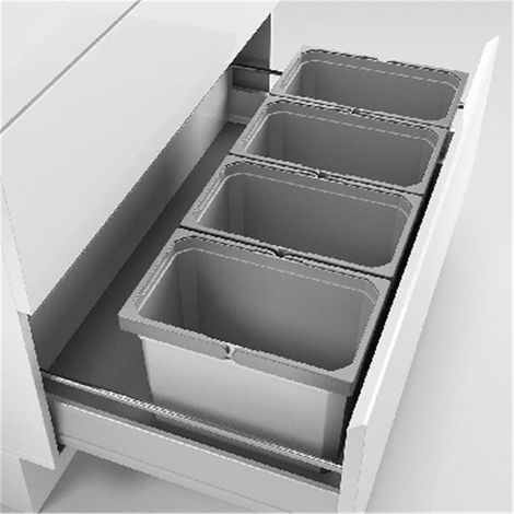 Naber Cox® Box 235 K/900-4, Abfallsammler für vorhandene Auszüge, ohne Biodeckel (1/3)