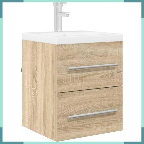 Armoire d'évier - 880446 - Chêne Sonoma - Tiroir - 41 x 38,5 x 48 cm (1/5)