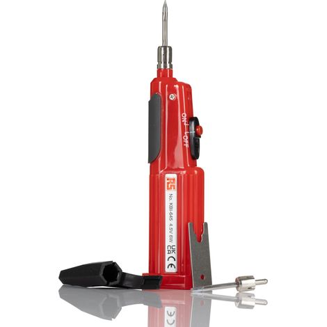 Rs Pro – Fer à souder sur batterie 4.5V – Température de pointe 450°C – Pour travaux d'électronique – Soudure sans fil efficace