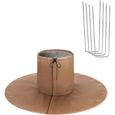 Housse de protection isolante pour racines de palmiers, protection hivernale contre le gel, sac marron (1/5)