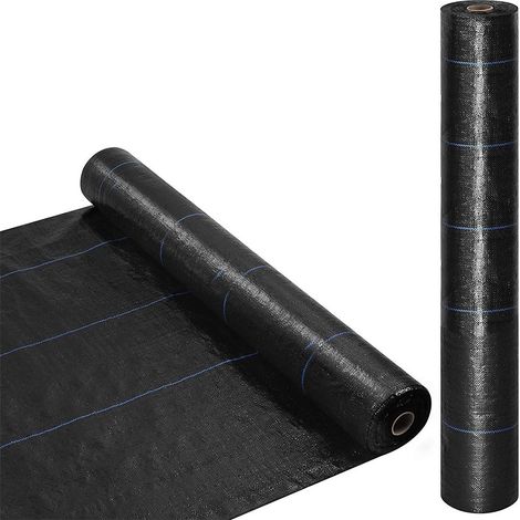 518731 Rollo mantillo de plástico para huerto NEGRO Control de malezas 1x5mt