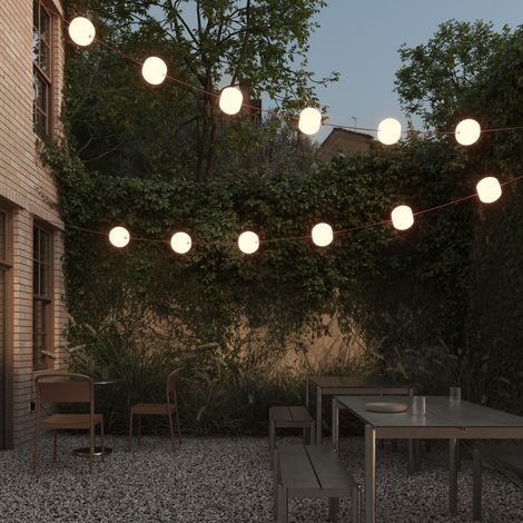 Creative Cables - Guirlande lumineuse extérieure Marina12 Cherry à 12 lumières, IP67, étoile de mer rouge (1/5)