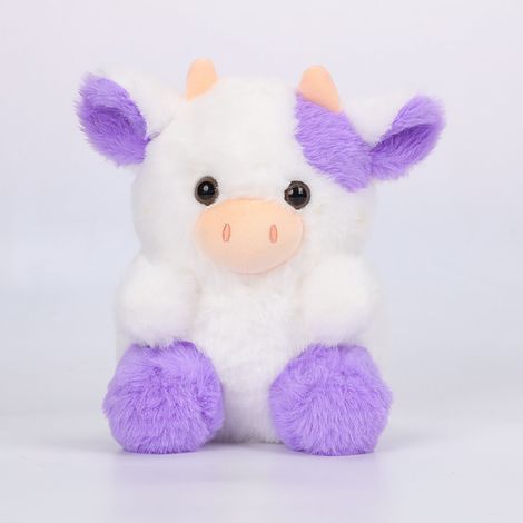 Peluche Vache Fraise - Jouet Rembourré Souple 20 cm - Coussin Décoratif et Réconfort pour Enfants - 1 Pièce (1/3)