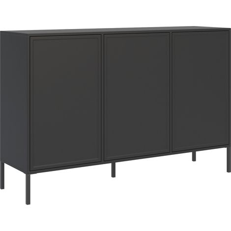 Selsey Velveto – Buffet 3 portes – Noir – 150cm (1/5)