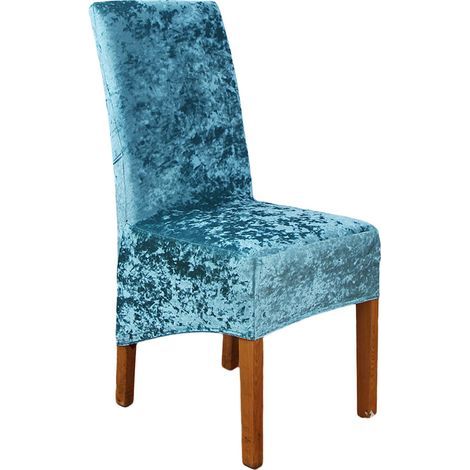 Funda para silla AIDUCHO, 1 pieza, elástica, extraíble, lavable, moderna, para sillas de respaldo alto, ideal para comedores, hoteles y decoración de bodas (verde malaquita). (1/5)