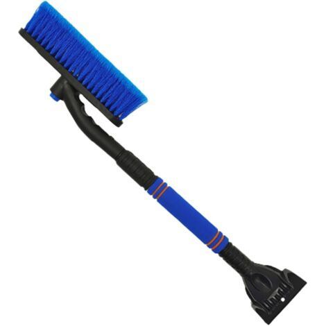 (Bleu)Raclette Givre Voiture avec Manche Télescopique, Brosse à Neige Rotative à 360° avec Poignée en Mousse, Brosse à Neige Voiture Ajustables pour Gratter pare Brise et Éliminer la Neige (1/5)