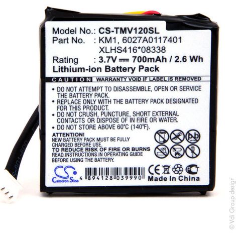 NX - Batterie GPS 3.7V 700mAh - 6027A0117401KM1XLHS416083386027A0117412 (1/3)