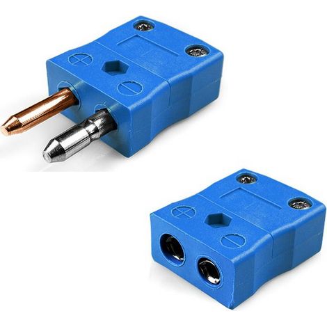 Fiche et prise femelle de connecteur RS PRO Mâle-femelle à utiliser avec Thermocouple ( Prix pour 1 )