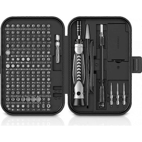 Coffret de 130 embouts de précision, jeu de tournevis, kit de tournevis de précision, kit d'outils de réparation pour le bricolage, mini-kit de tournevis avec étui (1/5)