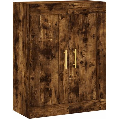 Buffet,Bahut,Armoire murale chêne fumé 69,5x34x90 cm bois d'ingénierie CFW12992 (1/5)