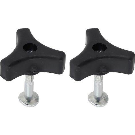 2 - Boulon - Écrou - Tondeuse à gazon - Fixation robuste tête 20 mm longueur 50 mm diamètre 6 mm remplacement pièce usée noir et argenté (1/4)