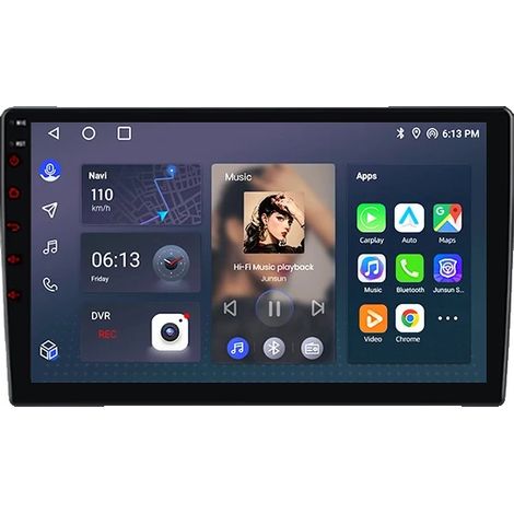 Autoradio, Écran Tactile, Compatibilité Multimédia, Compatible avec Fiat Bravo 198 2 II 2007-2012, V1 Pro (4 Go 64 Go) (1/2)