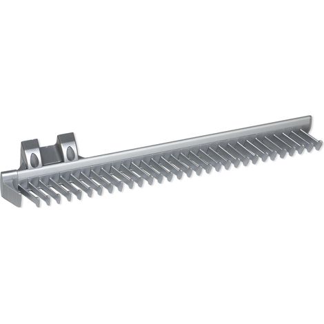 emuca corbatero lateral extraíble, anodizado mate, plástico y aluminio