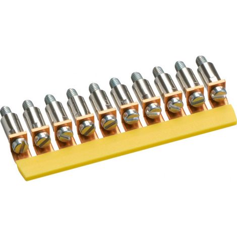 Contact pontage horizontal isolé 2.5mm² - 10x CONNEXION - HAGER KWJ02B10