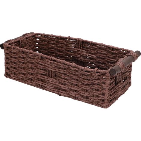 Panier de Rangement à Corde en Papier Fait à la Main, Panier (1/5)
