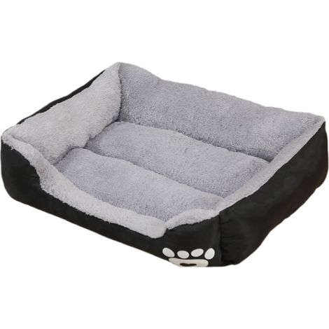 Panier douillet en peluche toutes saisons pour chiens et chats de petite et moyenne taille, tapis de couchage doux et chaud avec fond antidérapant (1/5)