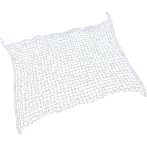 Heunetz aus PE-Gewebe für Pferde, Futtertrog, Futteraufbewahrungsbeutel, weiß, 120 x 90 cm / 47,2 x 35,4 Zoll (1/5)
