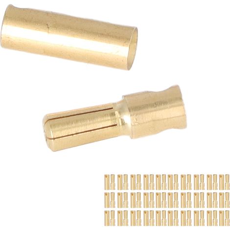 Kit de 30 connecteurs de batterie en laiton plaqué or (fiches mâles et femelles) (1/5)