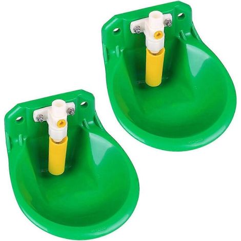 Lot de 2 abreuvoirs pour bétail (moutons, chèvres, etc.) - Fontaine à eau pour l'alimentation des bovins (1/5)