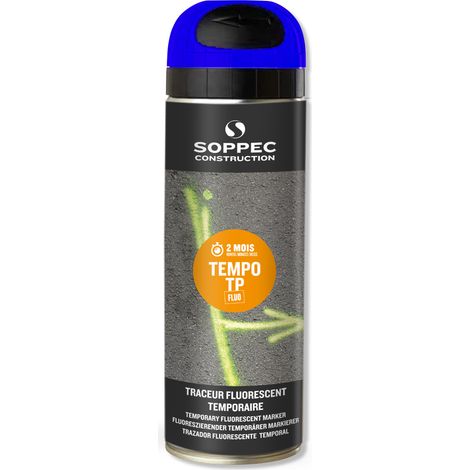 Farbbombe - Baustellenmarkierer SOPPEC neonblau temporär 2-8 Wochen - 141619